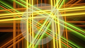 Abstract neon lights intersection