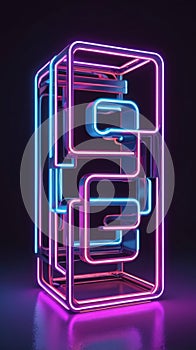 Abstract Neon Structure