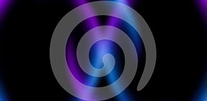 Abstract neon waves. Dark mysterious purple blue grainy background for website banner. Desktop design. A large, wide template