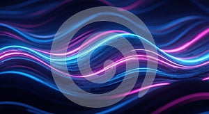 Abstract neon waves