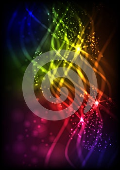 Abstract Neon Waves.