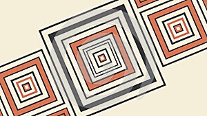 Abstract Nested Squares Geometric Pattern, vector design Generative AI