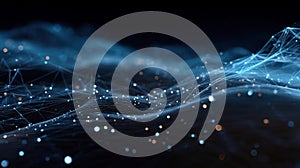 Abstract Network Background. Big data Flow design data speed blockchain innovation tech data, internet network connection, Ai big