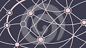 Abstract Network Background with Interconnected Dots, vector design Generative AI