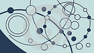 Abstract network with connecting dots and lines, vector design Generative AI