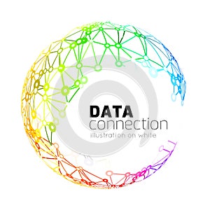 Abstract network connection background