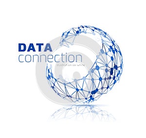 Abstract network connection background