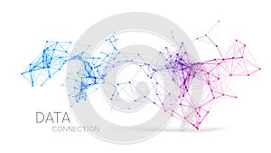 Abstract network connection background