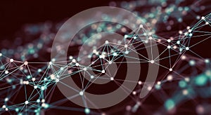 Abstract Network Connection Background