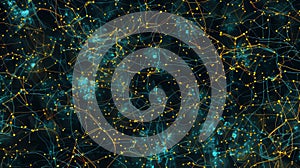 Abstract Network Connection Background - Data Stream Visualization Concept
