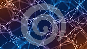 Abstract network connection background, digital data grid, modern web technology concept