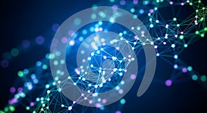 Abstract Network Connection Background