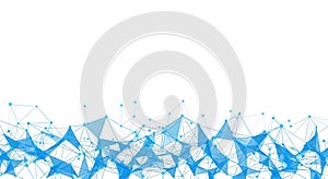 Abstract Network Connection Background, Plexus Digital Design - Data Connection Technology