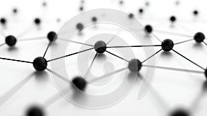 Abstract Network Connection Macro Background, Data Structure and Technology Concept