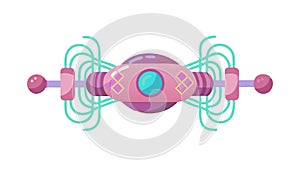 Abstract Network Connection, Data Flow Digital Link, vector design Generative AI