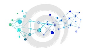 Abstract Network Connection and Data Flow Pattern, vector design Generative AI