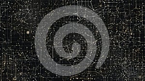 Abstract Network Connection: Data Flow, Technology Background, Digital Web