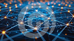 Abstract Network Connection: Data Transfer, Technology Background