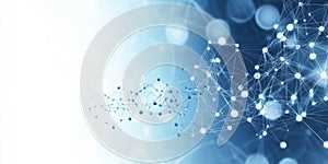 Abstract network connection design with bright data visualisation for future digital innovation.