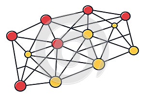 Abstract Network Connection Diagram