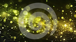 Abstract Network Connection - Digital Data, Artificial Intelligence, Technology Background