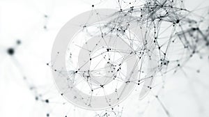 Abstract Network Connection Digital Data Flow Complex Web Technology Background Interconnected