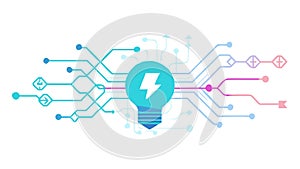 Abstract Network Connection or Digital Data Flow Pattern, vector design Generative AI