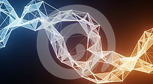 Abstract Network Connection Digital Data Plexus, Technology Background