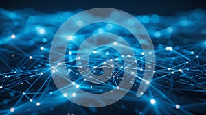 Abstract Network Connection - Digital Data Visualization Background