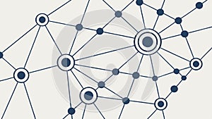 Abstract Network Connection Dots and Lines Vector Design, vector design Generative AI