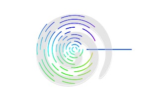 Abstract network connection. Element of intelligence icon for c