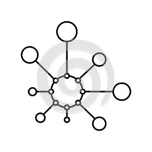 Abstract network connection. Element of intelligence icon for c