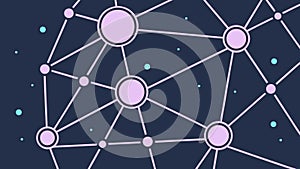 Abstract Network Connection Geometric Nodes Vector, vector design Generative AI