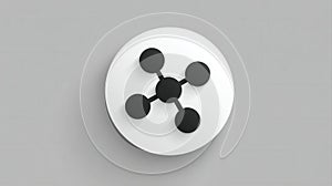 Abstract Network Connection Icon Digital Technology Concept