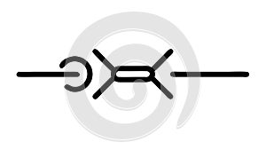 Abstract Network Connection Lines Icon for Technology Use vector design Generative AI