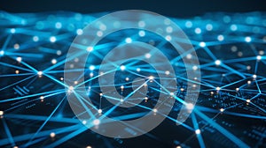 Abstract Network Connection, Neural Net, Artificial Intelligence