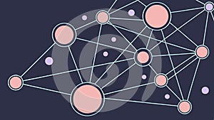 Abstract Network Connection Nodes. Data Science AI Vector, vector design Generative AI