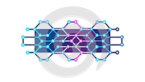 Abstract Network Connection Pattern, Digital Technology Vector Design, vector design Generative AI