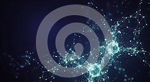 Abstract network connection plexus background design