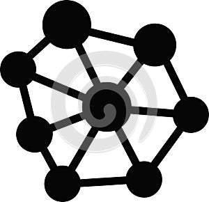 Abstract Network Connection Icon
