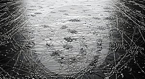 Abstract network connection with points, nodes and lines symbolizes technology and science. Complex system, data and digital web