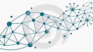 Abstract Network Connection Points Vector Illustration, vector design Generative AI