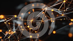 Abstract network connection representing digital data technology