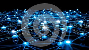 Abstract Network Connection: Technology, Blockchain, Data Structure Background