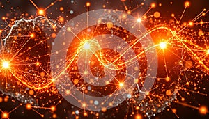 Abstract network connection, technology, data, internet, it, Stock Photo, Generative AI