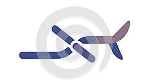 Abstract Network Connection Vector Icon for Data Tech, vector design Generative AI