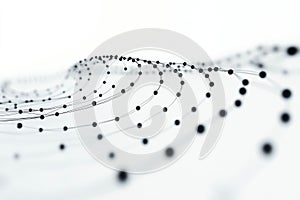 Abstract Network Connection Visualizing Data and Technology Concepts