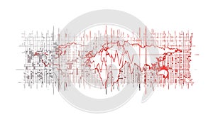 Abstract Network Connections, Digital Communication and Data Flow, vector design Generative AI