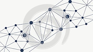 Abstract Network Connections Global Tech Concept, vector design Generative AI