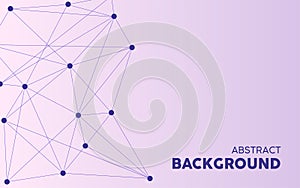 Abstract network connections with points and lines